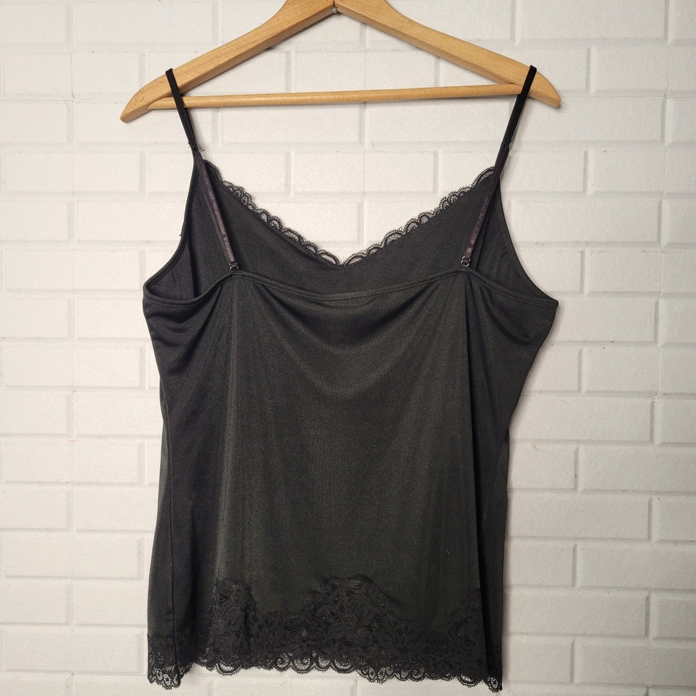 Vintage Y2K The Limited Camisole XL Black Lace Trim Shelf Bra NWT - Picture 12 of 14